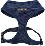 Puppia Dog Harness small dog and medium dog harness - Super soft and comfortable in many colours - Also usable as Puppy Harness - Anti Pull Dog Lead, Navy Blue, XS