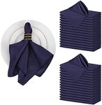 AKDSteel 30 Pack Navy Blue Napkins Cloth 17 x 17 inch Napkins Bulk for Wedding Dinner Conference Celebration Ceremony Restaurant Cocktail Birthday Party Restaurants Bars etc