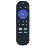 Replacement Remote Control Applicable for Sanyo Roku TV FW32R19F FW40R49F FW50R71F FW55R70F FW65R70F FW50R79FC FW43R49FC FW50R49FC FW55R79FC FW65R79FC