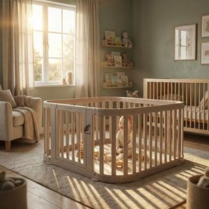 Venture All Stars Duo Baby Playpen – Portable Safety Play Yard