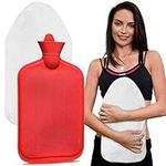HDYAR Rubber Hot Water Bottle with 