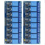 BGTXINGI 2Pcs 8 Channel Relay Module With the light coupling 12V Relay Expansion Plate Load Controlled Relay Switch Module Supports AVR/51/PIC Relay Control Module