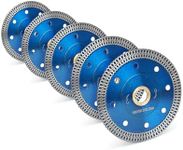 5Pcs/Box 4 in Diamond Saw Blade Super Thin Porcelain Blade for Cutting Marble Granite Porcelain Tile (4"-5pcs)