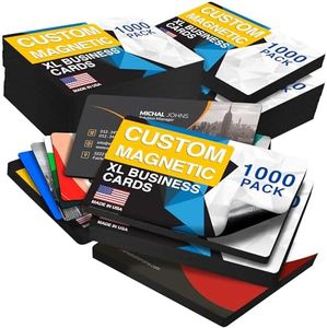 Magnet Me Up Customizable Business Card Magnets 4.125 x 2.5-1000 Pack Heavy-Duty 30 Mil Thick for Strong Hold- Personalized Magnet for Business, Networking, Advertising & Branding, Made in USA