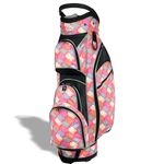 Womens Golf Bag - Taboo Fashions Lightweight Ladies Cart Bag, 14-Way, 7 Zippered Pockets, Rain Hood, Insulated Beverage Compartment (Posh Pink)