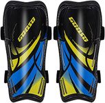 Football Shin Guards, Leg Calf Protection Breathable Shin Guards for for Kids and Teens, Non Slip Adjustable Straps