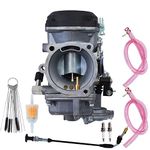 waltyotur Carburetor Replacement for Harley Davison CV 40mm Sportsters Softail Dyna Carb 27490-04 with Fuel Filter Choke Cable Spark Plug