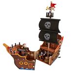 KidKraft Adventure Bound™: Wooden Pirate Ship complete with Accessories