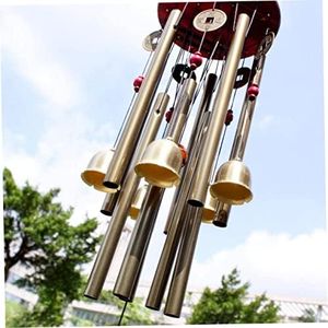 Jardin Carillon éolien Chinois Traditionnel Bronze Vivant éoliennes carillons pour Jardin Gardien Cadeaux de Jardinage extérieur 10 Tubes 5 Cloches 85 cm