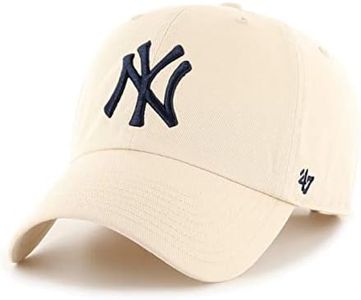 47 MLB Alternate Clean Up Adjustable Hat, Adult (New York Yankees Natural)