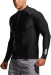 TSLA Men's Long Sleeve Zip Rash Gua