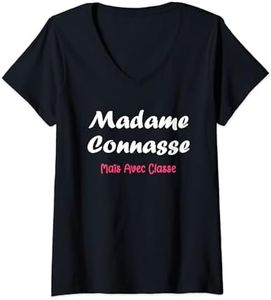 Meilleures amies Connasse Copine drôle madame connasse T-Shirt avec Col en V