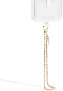 Case-Mate Phone Charm with Gold Rope Chain - Detachable Lanyard, Hands-Free Wrist Strap, Adjustable Phone Strap Grip for Women iPhone 17 Pro Max/16 Pro Max/15/14/13/12/S26 Ultra/S25 - Eternity Chain