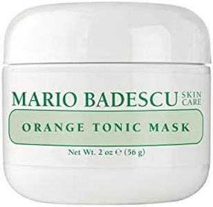 Mario Badescu Orange Tonic Mask for Combination, Oily, Sensitive Skin, Face Mask with Kaolin Clay & AHAs That Deeply Cleanses Pores, Reduces Excess Shine, 2 Fl Oz