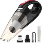 kitsky Handheld Vacuum - Car Vacuum Cleaner Cordless with Powerful Suction, Portable HandHeld Vacuuming Cordless - for Sofas, Mattresses, and Windows (Red(15000PA))