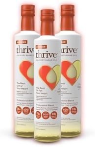 Thrive Algae Cooking Oil - Premier Culinary Blend, Heart and Health-Conscious Oil, Rich in Omega-9 Monounsaturated Fat (90%), Very Low Omega-6, 16.9 fl oz, 3 Pack