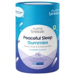 Nutrabreeze Peaceful Sleep Gummies | 5mg Melatonin Gummies for Women, Men | For Stress-free & Longer Deep Sleep