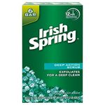 Irish Spring Deep Action Scrub Bar Soap 3.7 Ounce (Pack of 6)