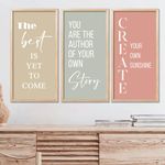 kotart - Motivational Quotes Poster With Frame | Quotes Wall Décor Paintings | Quotes Wall Décor Poster With Frames | Wall Hanging Paintings For Office Living Room Bedroom Set of 3 (10x19 inch, D)