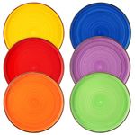 vancasso Bonita Salad Plates Sets - Ceramic Dinner Plates, Microwave, Oven and Dishwasher Safe Plates Set of 6, Multicolor Plates Set