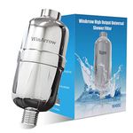 WinArrow Shower Filter, High Output Universal Replaceable Water Purifier Powerful Remove Chlorine Heavy Metal Let Your Hair and Skin Healthier Teflon Tape (Filter-L)