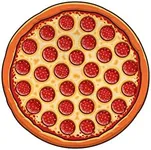 BigMouth Inc Giant Beach Blanket, Fun Summer Beach Towel, Large Size for Kids Teens & Adults, Quick Dry Microfiber Material - Pizza, 5 Feet Wide