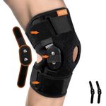 Hinged Knee Brace, Adjustable Knee Support Wrap for Men and Women, Pain Relief Swelling and Inflammation, Patellar Tendon Support Sleeve for Helping Relieve Strains, Sprains, ACL, MCL Injuries