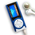 Elevea ( LIMITED STOCK with 15 YEARS WARRANTY ) MP3 Player, Digital Screen, FM Radio, HiFi Lossless Sound, Portable Sports MP3 Flashlight Mini BackโClip-Blue