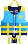 Gogokids Toddler Swim Vest, Kids Floaties for Boys Girls 20-30-40-50-60-70 pounds, Float Jacket with Adjustable Safety Strap, Pool Floation Swimwear for Children, Age 1-9 Years
