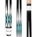 Pathline Pool Cue Stick - 58 inch Canadian Maple Billiard Pool Stick (Blue 20oz)