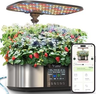 LetPot LPH-Max Hydroponics Growing System Kit, 21 Pods APP & WiFi Automatic Controlled Smart Indoor Garden with 36W LED Grow Light, Auto Drip Irrigation Kits, Self-Managed Nurturing & Watering