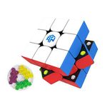 GAN 356 M, 3x3 Magnetic Speed Cube Gans 356M Magic Cube with Extra GES for Kids Teens Beginners Holiday Birthday Gifts, Stickerless (ver. 2020)