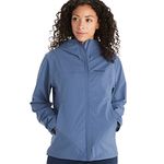 Marmot Women's PreCip Eco Pro Jacket, Waterproof Jacket, Lightweight Hooded Rain Jacket, Windproof Raincoat, Breathable Windbreaker, Ideal for Running and Hiking