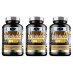 BCAA Tablet - BCAAs (360 Tablets) - 2400mg BCAAs per Serving - BCAA Amino Acids with vitamin D for normal Muscle Function - Suitable for Vegans & Vegetarians (Pack of 3)