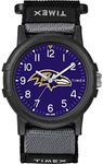 Timex NFL Recruit 38mm Watch – Baltimore Ravens with Black Fabric Strap