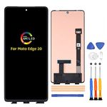 Original Screen Replacement for Motorola Moto Edge 20/Edge 20 Pro/Edge X30/Edge 30 Pro/G52/G82 LCD Display& Touch Screen Digitizer Full Assembly Set with Repair Tool Kits