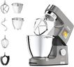Kenwood Titanium Chef Patissier XL Stand Mixer for Baking- Powerful Food Mixer, With K-Beater, Dough Hook, Whisk, and 2 Bowls 5L and 7L, KWL90.004SI, 1400W, Silver