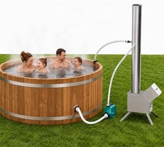 ECOPOOLTECH Wood Heat Pump, Pool Heater, Wood-fired Heat Pump, Ideal for Outdoor Small Swimming Pools and Hot Tubs, Continuous Wood-fired Heating