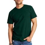 Hanes Men's Short Sleeve Beefy-T, Deep Forest, Medium