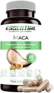 Maca Andina en Cápsulas. Potente Suplemento, 4.000mg Concentrado (4:1) Energía, Resistencia, Memoria, Líbido, Inmunidad y Equilibrio Hormonal - 60 Caps Fabricado en España.