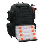 KastKing Bait Boss Pro Fishing Tackle Backpack with Rod Holders, 4 Tackle Boxes, 45L Large Storage Bag for Fishing Gear