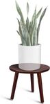 VASIL MART WOODEN Multifunctional Plant Stand - Modern Home Decor, Wood Planter Holder for Flower Pots, For Living Room Bedroom Balcony Indoor and Outdoor - Kids Stool-walnut