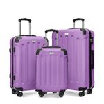 LUGG Travel Suitcase Set - Skywander 3-Piece Hard Shell Luggage, 20" 24" 28" Strong & Lightweight with Secure TSA Lock, Smooth 360° Wheels & Resilient Handle - Airline Approved