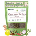 SPROUTED MUNG DAL CURRY | Made with sprouted, cooked, and spiced green whole mung | Vegan | Gluten-Free, Soy-Free | 100% Natural | Just at water and simmer | Ready in 7 mins | 4 servings