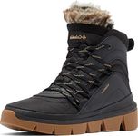 Columbia Women's Keetley Shorty Snow Boot, Black/Sahara, 9