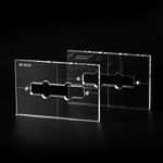 Musiclily Pro CNC Accurate Acrylic Pickup Routing Templates Set for Standard Jazz Bass Neck and Bridge Pickup