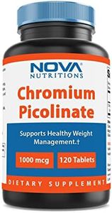 Nova Nutritions Chromium Picolinate 1000mcg 120 Tablets - Chromium promotes healthy glucose metabolism