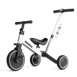 KORIMEFA 4 in 1 Toddler Balance Bike Kids Trike for 1 2 Year Old Boys Girls Trike with Parent Handle Kids Bike with Adjustable Seat and Detachable Pedal