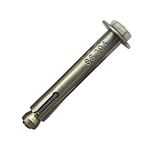 Jaset Innovations Stainless Steel Anchor Fasteners - 304 Grade Rust Proof - Expansion Type - Hex Head Bolt - 10mm Bolt, 100mm Length (Pack of 1 Piece)