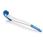 Cello Kleeno Dual Action Hockey Toilet Brush, Blue and White,Pack of 1 piece